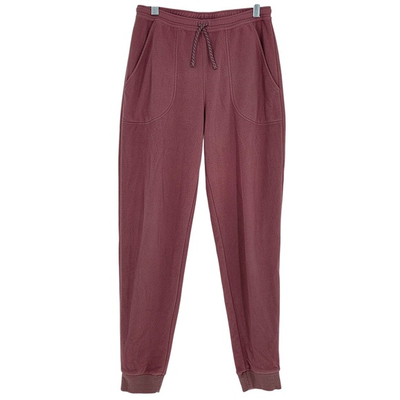 Patagonia Kid's Girls XL (14) Micro D Fleece Joggers‎ Mauve Pink Sweatpants - Picture 2 of 5